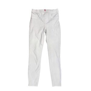 Spanx Jean-ish Ankle Leggings Jeans White Slimming Pull‎ On Pants Womens S/P